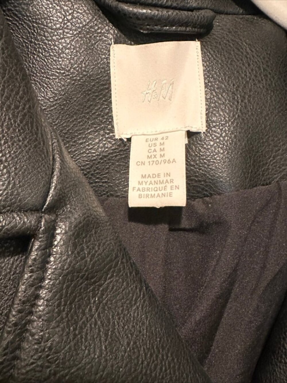 H&M leather jacket - Picture 2 of 3
